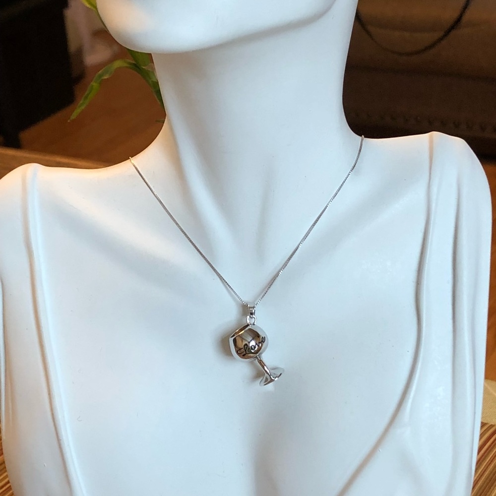Silver Cup Necklace